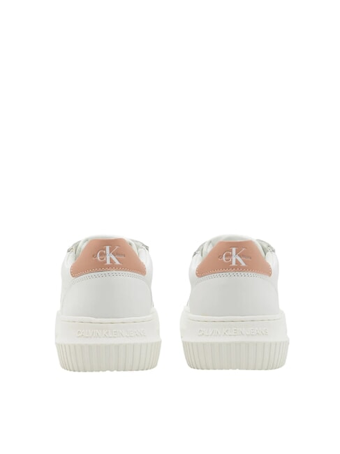 CK JEANS  Chunky Cupsole Turnschuhe aus Leder Wei&szlig; - Damenschuhe