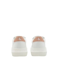 CALVIN KLEIN CK JEANS  Chunky Cupsole Turnschuhe aus Leder Wei&szlig; - Damenschuhe - 4