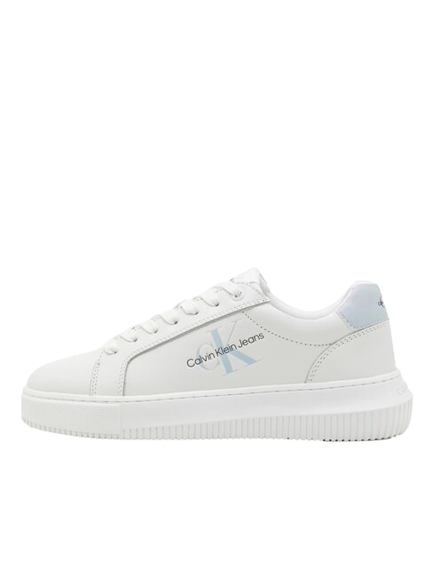 CK JEANS  Chunky Cupsole Turnschuhe aus Leder Wei&szlig; - Damenschuhe