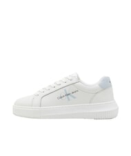 CALVIN KLEIN CK JEANS  Chunky Cupsole Turnschuhe aus Leder Wei&szlig; - Damenschuhe - 3