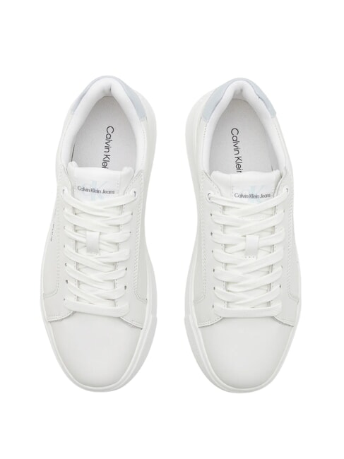 CK JEANS  Chunky Cupsole Turnschuhe aus Leder Wei&szlig; - Damenschuhe