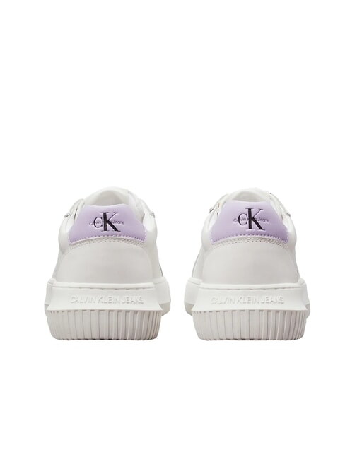 CK JEANS  Chunky Cupsole Turnschuhe aus Leder Wei&szlig; - Damenschuhe