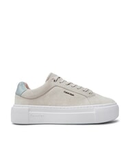 CALVIN KLEIN FLATFORM CUP LACE UP Sneaker aus Wildleder Beige - Damenschuhe - 2