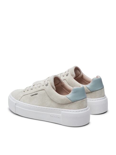 FLATFORM CUP LACE UP Sneaker aus Wildleder Beige - Damenschuhe