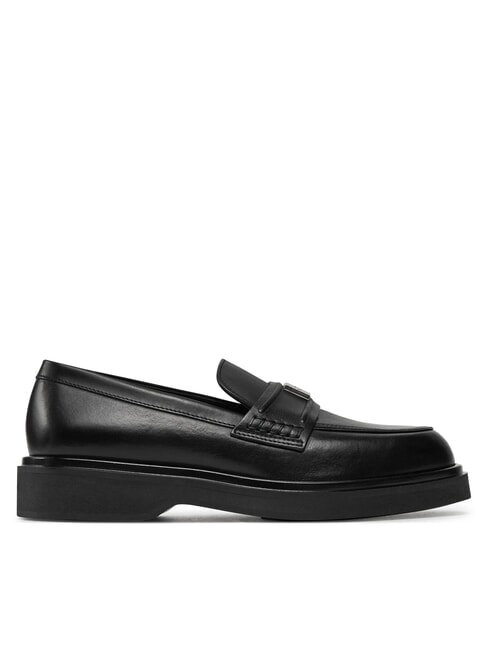 LOAFER W/HW LTH Ledermokassin Schwarz - Damenschuhe