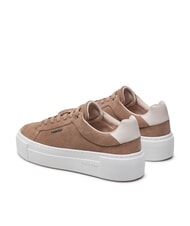 CALVIN KLEIN FLATFORM CUP LACE UP Sneaker aus Wildleder braun - Damenschuhe - 5