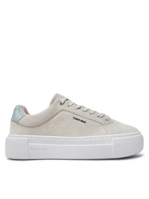 FLATFORM CUP LACE UP Sneaker aus Wildleder Beige - Damenschuhe