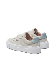 CALVIN KLEIN FLATFORM CUP LACE UP Sneaker aus Wildleder Beige - Damenschuhe - 5