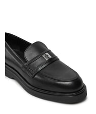 CALVIN KLEIN LOAFER W/HW LTH Ledermokassin Schwarz - Damenschuhe - 3