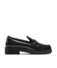 CALVIN KLEIN LOAFER BAR SAFF Lederslipper mit Saffiano-Einsatz Schwarz - Damenschuhe - 2