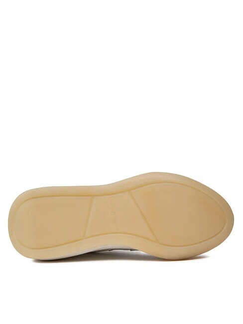 WEDGE MONO Ledersneakers Wei&szlig; - Damenschuhe