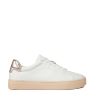 CALVIN KLEIN CUPSOLE LACE UP PEARL Ledersneakers Wei&szlig; - Damenschuhe - 2