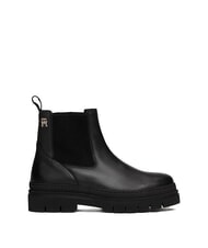 TOMMY HILFIGER TH Chelsea-Stiefeletten aus Leder Schwarz - Damenschuhe - 3