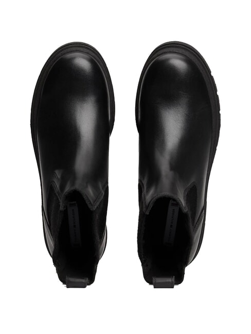 TH Chelsea-Stiefeletten aus Leder Schwarz - Damenschuhe