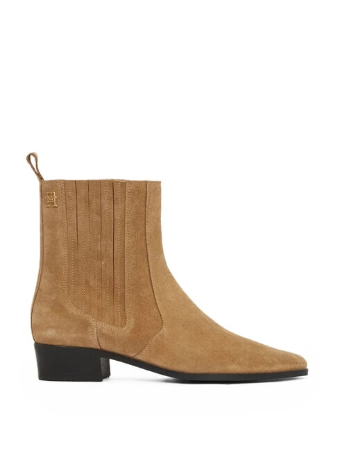 COWBOY CHELSEA Stiefeletten aus Wildleder mit spitzer Zehenpartie khaki - Damenschuhe
