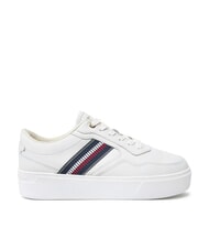 TOMMY HILFIGER STRIPES PLATFORM High-Top-Sneaker aus Leder Ecru - Damenschuhe - 2
