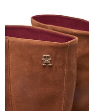 TOMMY HILFIGER MID COWBOY Wildlederstiefel im Texanerstil braun - Damenschuhe - 3