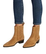 TOMMY HILFIGER COWBOY CHELSEA Stiefeletten aus Wildleder mit spitzer Zehenpartie khaki - Damenschuhe - 5