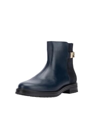 TOMMY HILFIGER TH Niedrige Stiefeletten aus Wildleder und Leder Blau - Damenschuhe - 2