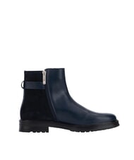 TOMMY HILFIGER TH Niedrige Stiefeletten aus Wildleder und Leder Blau - Damenschuhe - 3