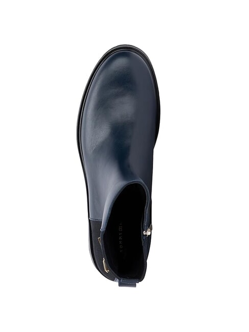 TH Niedrige Stiefeletten aus Wildleder und Leder Blau - Damenschuhe
