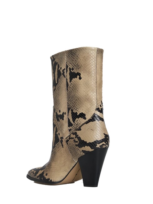 TH  Texanische Lederstiefel Beige - Damenschuhe