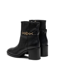 TOMMY HILFIGER TH CHAIN Lederstiefeletten mit Kette Schwarz - Damenschuhe - 7