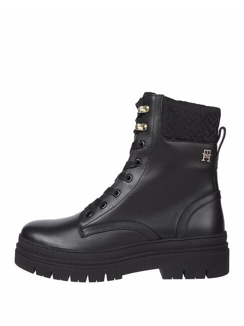 CLEATED LACE-UP Schn&uuml;rstiefeletten mit gepolstertem Schaft Schwarz - Damenschuhe