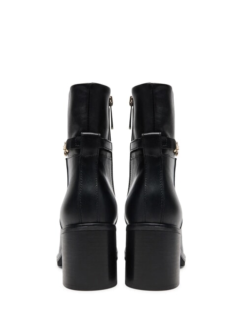 TH CHAIN Lederstiefeletten mit Kette Schwarz - Damenschuhe