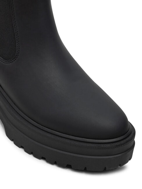 RUBBERISED CHEALSEA Stiefeletten mit elastischem Einsatz Schwarz - Damenschuhe