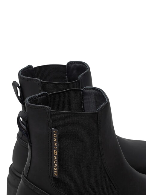 RUBBERISED CHEALSEA Stiefeletten mit elastischem Einsatz Schwarz - Damenschuhe