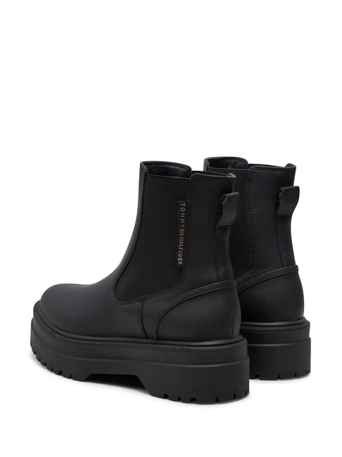 RUBBERISED CHEALSEA Stiefeletten mit elastischem Einsatz Schwarz - Damenschuhe
