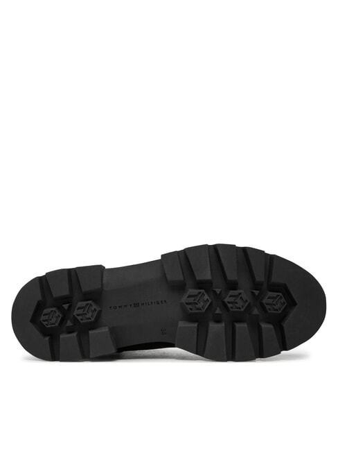 BICOLOR Schn&uuml;rstiefel aus Leder Schwarz - Damenschuhe