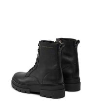 TOMMY HILFIGER BICOLOR Schn&uuml;rstiefel aus Leder Schwarz - Damenschuhe - 5