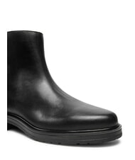 TOMMY HILFIGER TH Niedrige Stiefeletten aus Wildleder und Leder Schwarz - Damenschuhe - 3