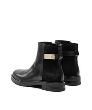 TOMMY HILFIGER TH Niedrige Stiefeletten aus Wildleder und Leder Schwarz - Damenschuhe - 5
