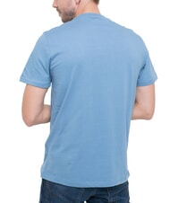 GUESS TRIANGLE LOGO Kurzarm-T-Shirt mit normaler Passform Pariser Dach blau - Herren-T-Shirts - 2