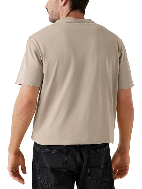 SMALL LOGO Kurzarm-T-Shirt in regul&auml;rer Passform Pasadena-Stein - Herren-T-Shirts