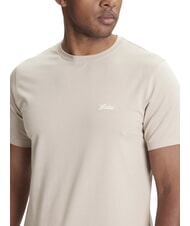 GUESS BASIC PIMA T-Shirt aus Stretch-Baumwolle Pasadena-Stein - Herren-T-Shirts - 3