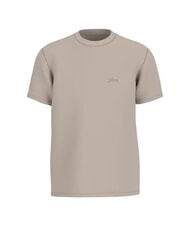 GUESS BASIC PIMA T-Shirt aus Stretch-Baumwolle Pasadena-Stein - Herren-T-Shirts - 5
