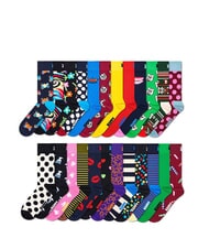 HAPPY SOCKS ADVENT Geschenkbox mit 24 Paar Socken - Herrensocken/Herrenstr&uuml;mpfe