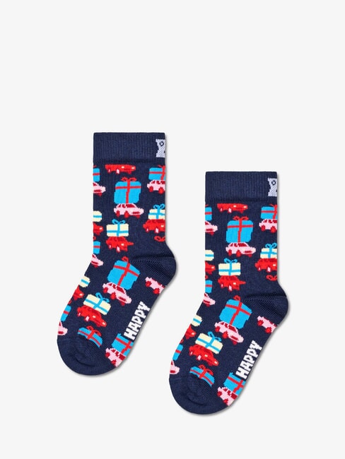 HOLIDAY KIDS Geschenkbox mit 3 Paar Socken Rot - Unisex-Socken