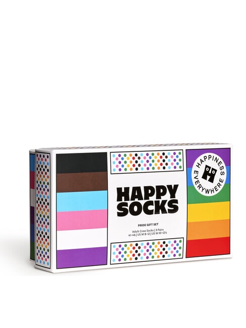PRIDE Geschenkbox mit 3 Paar Socken Wei&szlig; - Herrensocken/Herrenstr&uuml;mpfe