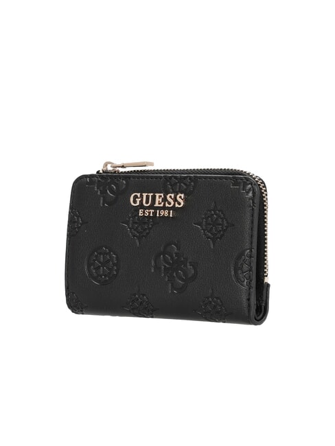 LAUREL 2 Mittelgro&szlig;e Geldb&ouml;rse mit Rei&szlig;verschluss schwarzes Logo - Brieftaschen Damen