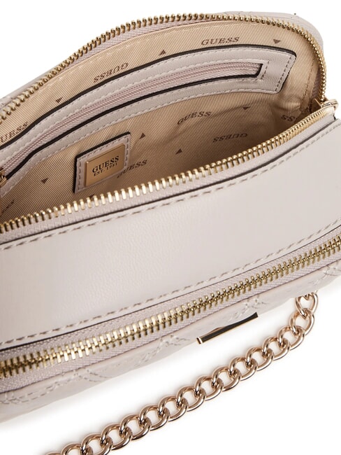 GIULLY 2 Gesteppte Schulterkameratasche Taupe - Damentaschen