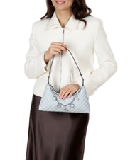 GUESS EVERLEE Gesteppte Schultertasche mit Anh&auml;ngern nebliges Blau - Damentaschen - 4