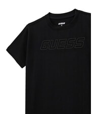 GUESS KIDS Kurzarm-T-Shirt mit gepr&auml;gtem Logo jetbla - Kinder-T-Shirt - 3