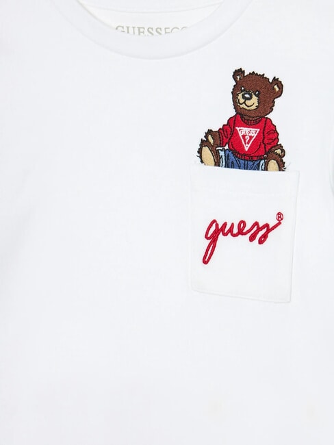 KIDS Lang&auml;rmeliges Hemd mit Teddyb&auml;r purwei&szlig; - Kinder-T-Shirt