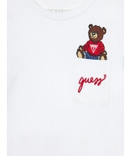 GUESS KIDS Lang&auml;rmeliges Hemd mit Teddyb&auml;r purwei&szlig; - Kinder-T-Shirt - 3