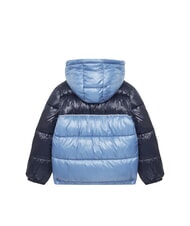 GUESS KIDS Zweifarbige Daunenjacke f&uuml;r Kinder mit Kapuze blauer Farbton - Kinder Jacken - 2